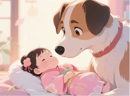 デコピンと赤ちゃん