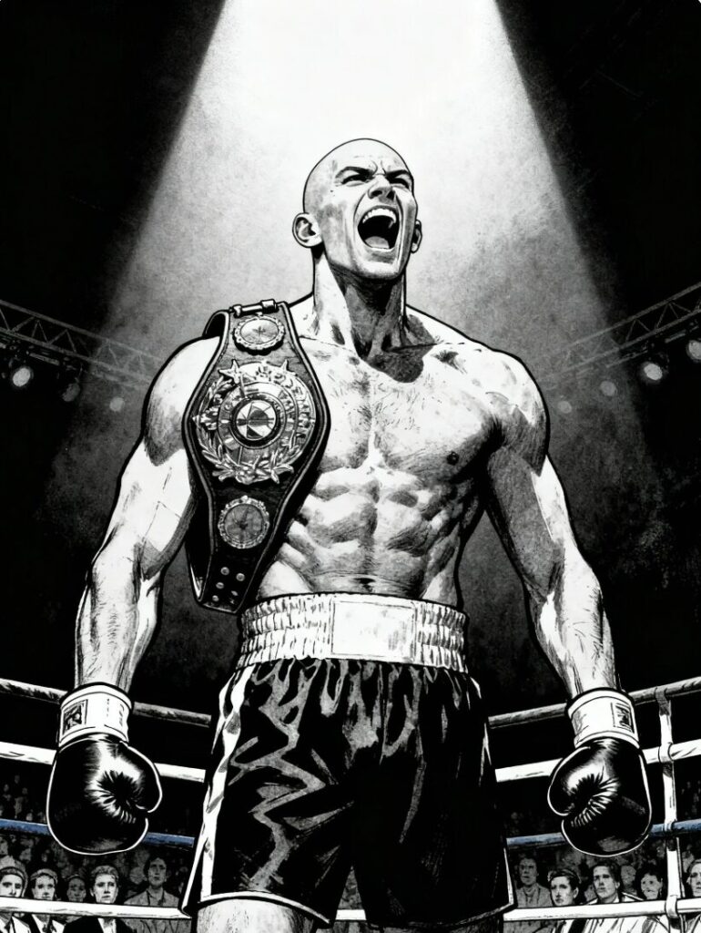 雄たけびを上げる選手