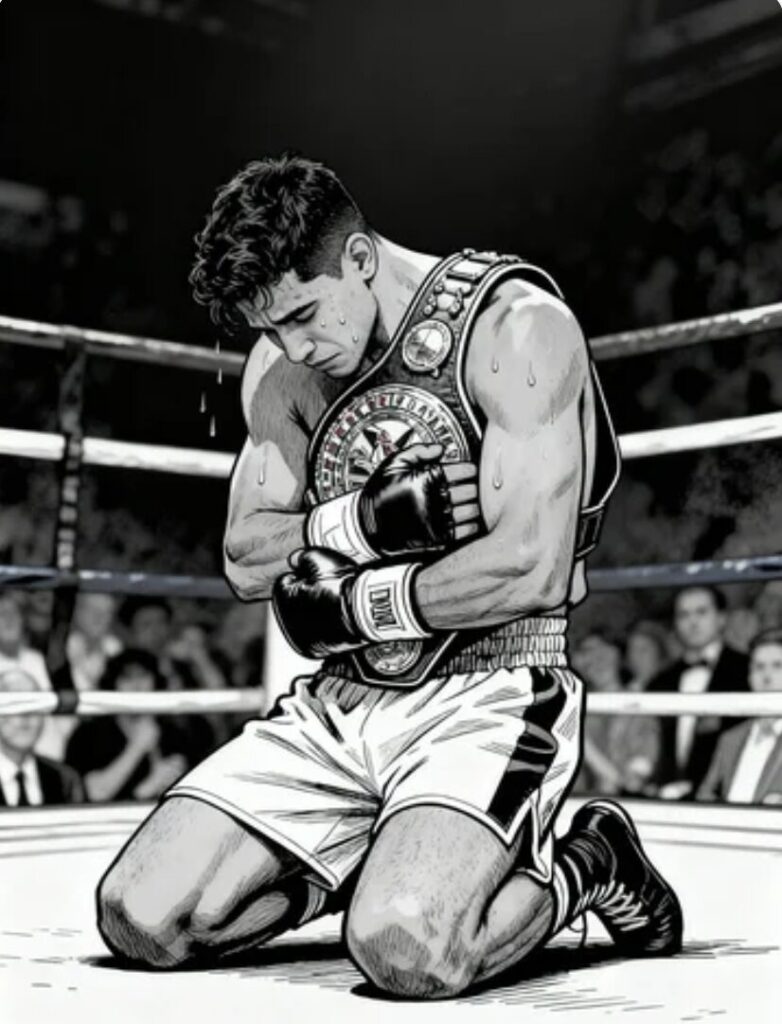 嬉しさに、崩れる選手