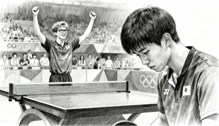 逆転負け、日本人選手落ち込む