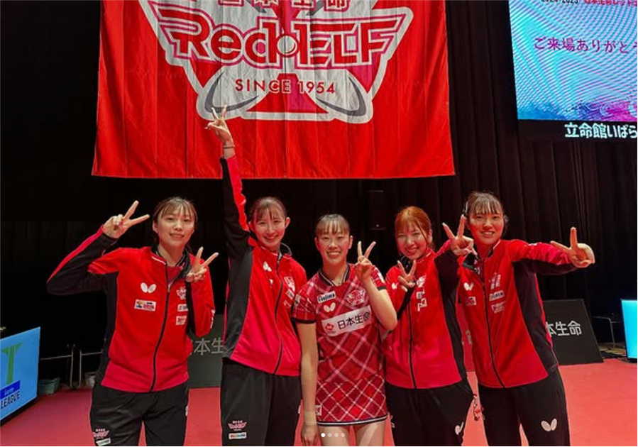 女子卓球メンバー