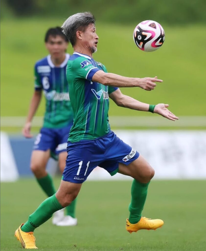 三浦知良　若手とともに